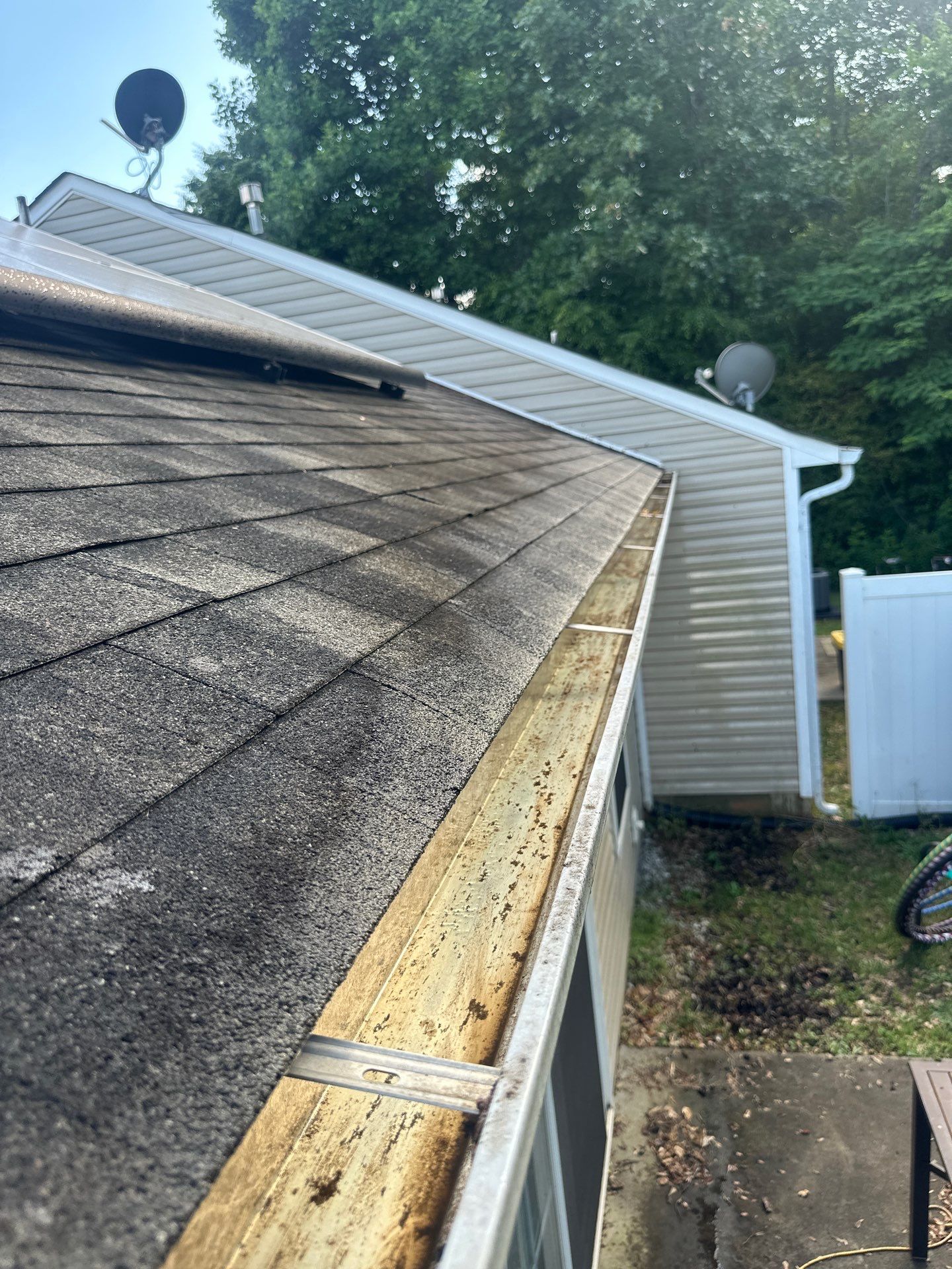 Vinyl siding and gutter cleaning